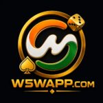 W5W game logo with colorful casino-inspired symbol, gold dice and spade on a black background